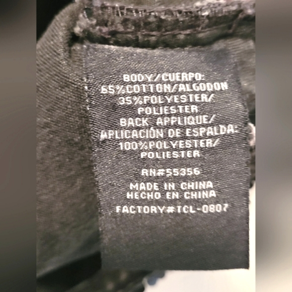 10/12Y Black jeans jacket with reversable seguins Silver/black - Picture 4 of 8